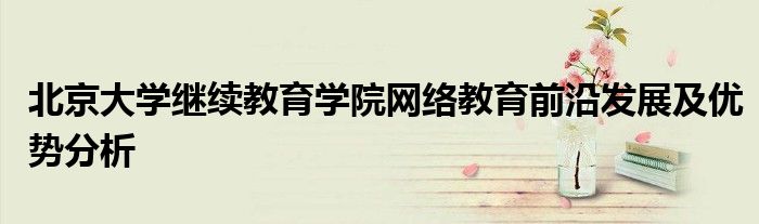 北京大学继续教育官网（北京大学网络继续教育学院官网）