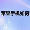 苹果手机如何设置未受信任的企业级开发者？