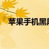 苹果手机黑屏转圈：原因解析与解决方法