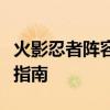 火影忍者阵容搭配模拟器：最强忍者组合策略指南