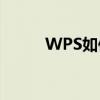 WPS如何查看文档中的字数统计