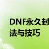 DNF永久封号终极解封指南：全方位解锁方法与技巧