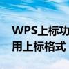 WPS上标功能详解：如何锁定文本并快速应用上标格式