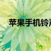 苹果手机铃声不响的解决方法与可能原因